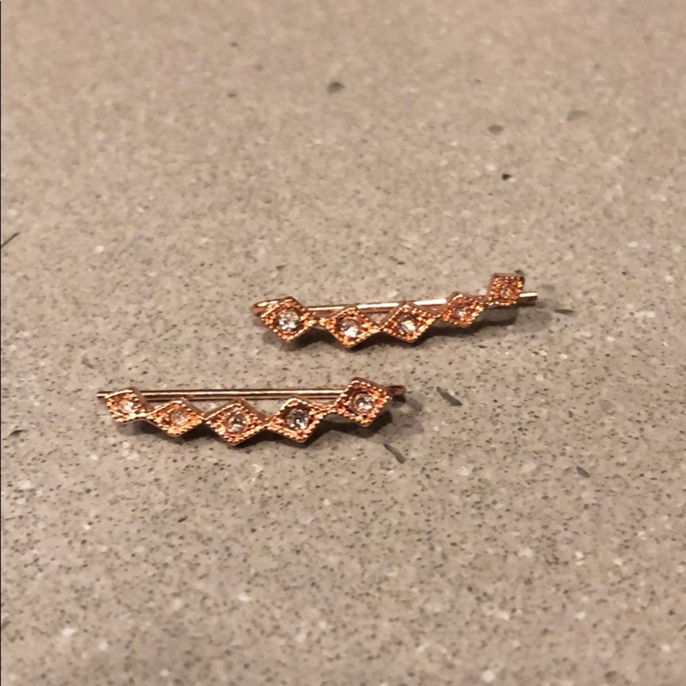 Copper-colored earrings EUC
